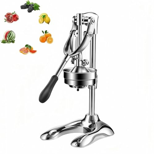 Exprimidor manual de cítricos para jugo de naranja, limón, lima y granada, diseño de hierro fundido fácil de limpiar