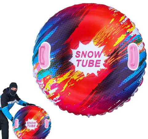 Trineo Inflable para : Tubo Resistente, Accesorio de Invierno, Planeador de portátil, Asas de Agarre Fuerte | Tubo de Trineo de de Nailon, Estructura Resistente al frío para Esquiar,