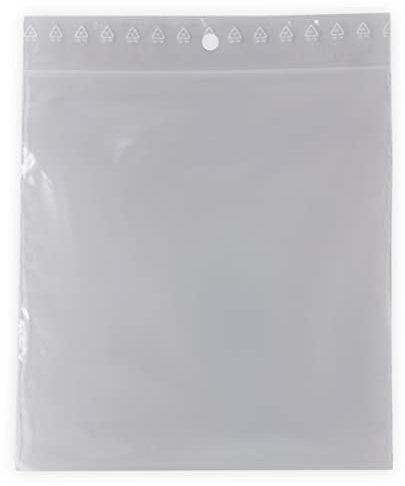 Lot de 100 sachets 140 x 150 mm fermeture zip Transparent. Sachet fermeture zip 14 x 15 cm 50u sac plastique compatible alimentaire et congélation de marque UNIVERS GRAPHIQUE REF UGZ140150