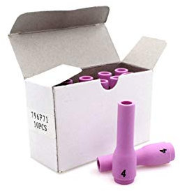 10 x Keramische Gasdüse Gr.4 lang-48,0 mm 796F71 WIG-TIG 9-20-25