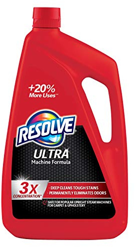 Resolve Ultra Steam Carpet Cleaner Solution Shampoo, 48oz, 3X Concentrate, Safe for Bissell, Hoover & Rug Doctor