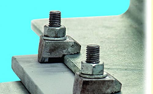 Beam Clamp ba2g08 Vigas de acero abrazadera M 8 sphaero fundido galvanizado con Autorización, Plata