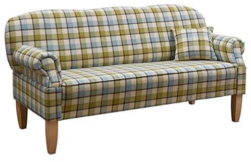MASSIVMOEBEL24.DE | Küchensofa 188x78x97 hell kariert Edinburgh
