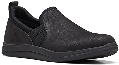 Clarks kvinnors Adella promenad Oxford platt, Svart, 40 EU