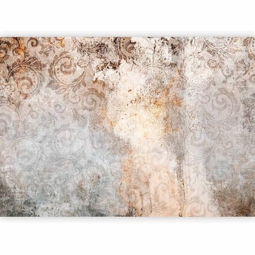 murando - Carta da Parati Moderna per Soggiorno, Ornament, 450x315 cm | Fotomurali in TNT, Decorazione da Muro XXL, Carte da Parati Moderne, Astratto, Beige, Produzione Europea