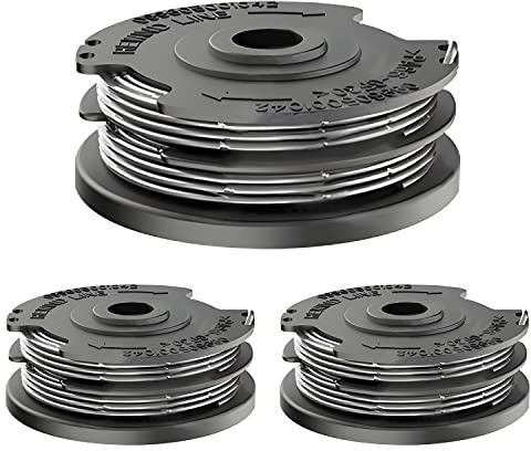 FUSHUI 3 Pack Strimmer Spool Line,Φ1.6mm 6m F016800351 String Trimmer Replacement Spool Line,Standard Double Autofeed Nylon Spools for Bosch ART 24 27 30 30-36 LI Grass Trimmer
