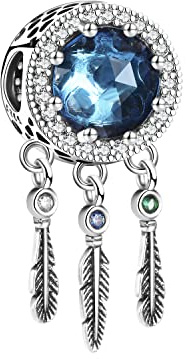 Symretie Damen 925 Sterling Silber Charms Anhänger für Armbänder und Halskette Armband Beads Schmuck Geschenke