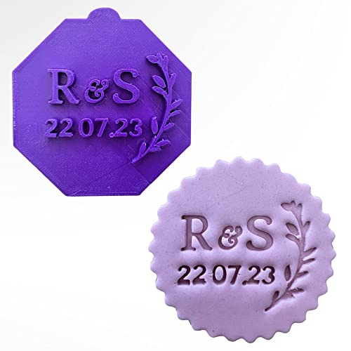 Personalised Initials Wedding Engagement Stamp (Small - 6cm)