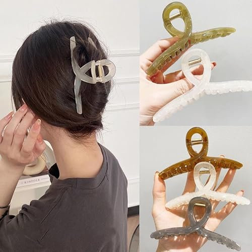 5 Stück Groß Haarklammer, Haarspangen Damen Dickes Haar Hair Clips for Women with Thick Thin Long Hair, Thick Thin Long Hair haarklammer damen