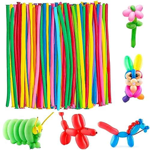200 Pezzi Palloncini Modellabili, Palloncini Colorati e Magici per Feste e Decorazioni