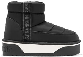 D.Franklin Botas de Mujer con Forro Interior de Pelo Nordic V.2 Low Bomb en Negro - Botas para Mujer - Moda casual Mujer (Talla 36)