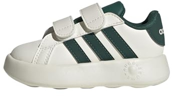 adidas Unisex bebé Grand Court 2.0 Shoes Kids, Off White/Collegiate Green/Core Black, 26 1/2 EU