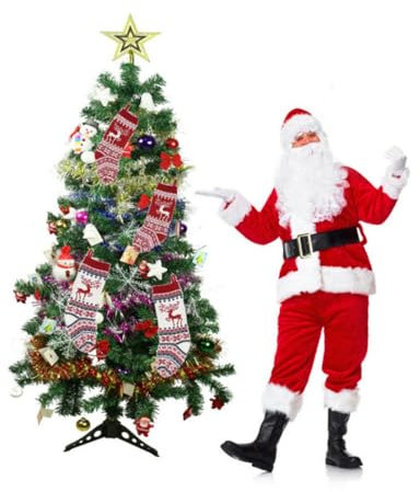 Cabilock Gestrickte Weihnachtsstrümpfe Mit Rentier Dekorative Weihnachtsstrümpfe Geschenktüten Für üßigkeiten Ideal Für Den Weihnachtsbaum Und Als Festliche Deko
