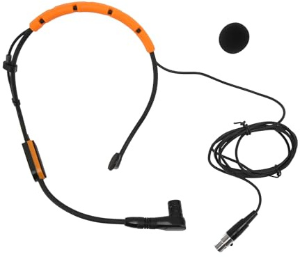 Fockety Kopfbügelmikrofon, Headset-Mikrofon mit Standard-XLR-Anschluss 3-polig, Kopfbügel-Kondensatormikrofon für PGA31 SM31 SM35 Fitness-Kopfhörer, Gesang, Kirchen, Bühnenauftritt