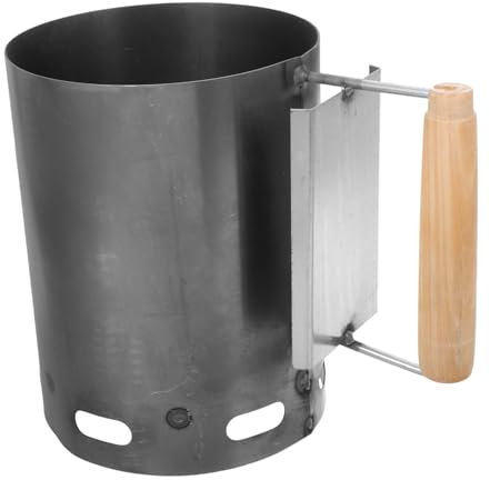ADOCARN Heavy Duty Charcoal Chimney Starter with Insulated Handle for Bbq and Outdoor Camping Fast Lighting Durable Design Efficient Ignition No Lighter Fluid Needed