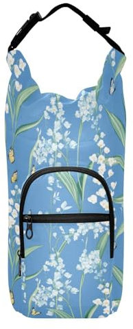 linqin Porte-bouteille isotherme pour bouteille d'eau - Pour bouteilles d'eau de 50,8 / 61 / 81,2 / 1,2 l - Bleu lys