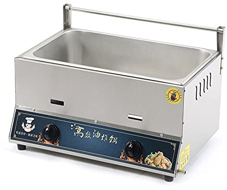 WOTZOV Friteuse à gaz Friteuse à gaz, Friteuse 12L Contrôle de la température, Panier à Huile Amovible pour la Cuisson des Aliments familiaux sur Le comptoir d'un restauran，Big Single Cylinder