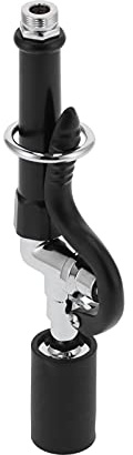 Fafeicy Commercial Faucet Sprayer High Pressure Rinse Valve Head 304 Stainless Steel Black for Restaurant Hotel Kitchen 10.9x1.5in