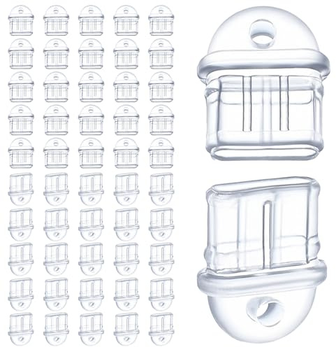 Mabor 50Pcs Dust Plug Set - Clear TPU Universal Type C Charging Port Cover, Cell Phone Anti-Dust Plugs for USB-C Ports