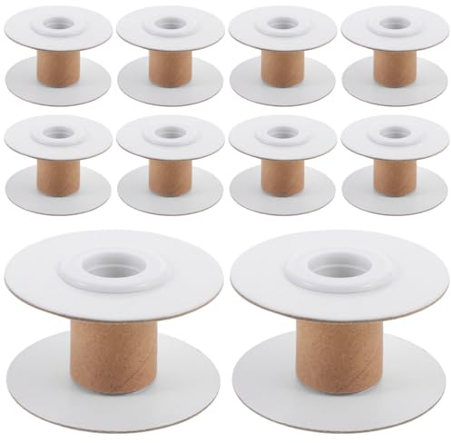 ORFOFE Rocchetto da Cucito 10 Pezzi, Bobine per Ricamo, Carta | DIY Embroidery Making, Leggero, Anti-groviglio, Formato Sostituibile, Uso Filo e Filato