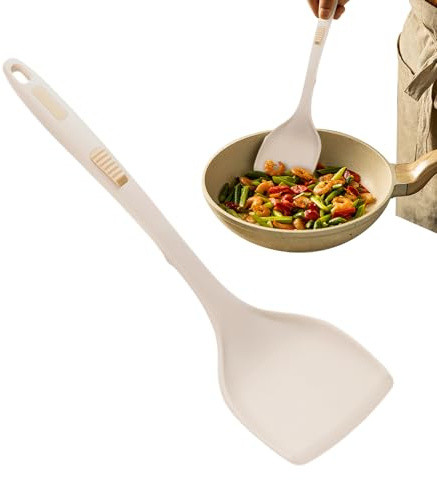 Tuxxjzm Spatole resistenti al calore, con manico robusto e impugnatura ergonomica, utensili da cucina flessibili, antiaderenti, sicure da cucina, per teglie da forno, padelle, per la preparazione di