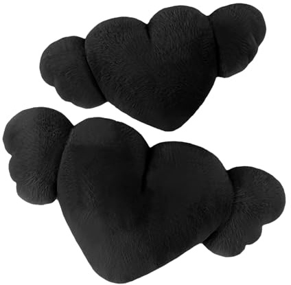 Heart Angel Wings Pillow Comfortable Soft Cute Plush Supportive Comfortable