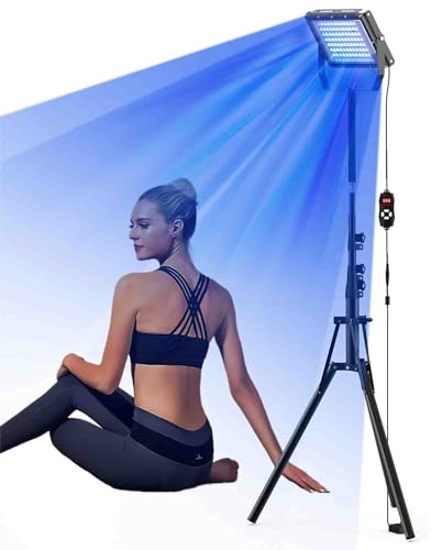 Lámpara De Bronceado Solárium Para El Hogar, 2 Modos: Constante Y Pulsante, 5 Niveles De Brillo, Bronceado Facial Con Luz Diurna, Negro, Alta Densidad, Todos Los Tonos De Piel