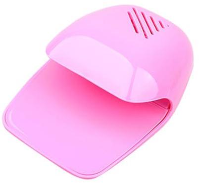 Mini Asciugatore Smalto per Unghie Rosa in Pvc, Nail Dryer Fan | Touch Type, Automatic On/off, per Mani Art a Scuola, Uso Personale, Festa Estiva