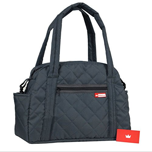 BabyLux Wickeltasche CANDY PIK Kinderwagentasche Baby Windel Tasche Pflegetasche (CandyPik Grau)