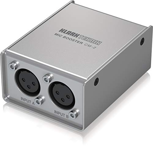 Klark Teknik MIC BOOSTER CM-2 Dynamischer 2-Kanal-Mikrofonverstärker mit hochwertigen Vorverstärkern