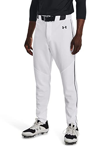 Under Armour Men's Utility Baseball Piped Pants 22, 100 White, MD