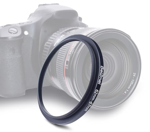 Filtre adaptateur de 62 mm à 67 mm compatible avec tous les objectifs 62 mm à 67 mm UV,ND, CPL,filtre, 62 mm lentille to 67 mm appareil photo filtre (62-67 mm)