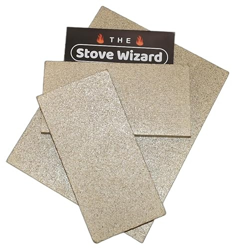 The Stove Wizard Vermiculite Fire Board 303 x 240 x 30mm | High-density vermiculite, For stove firebox repairs