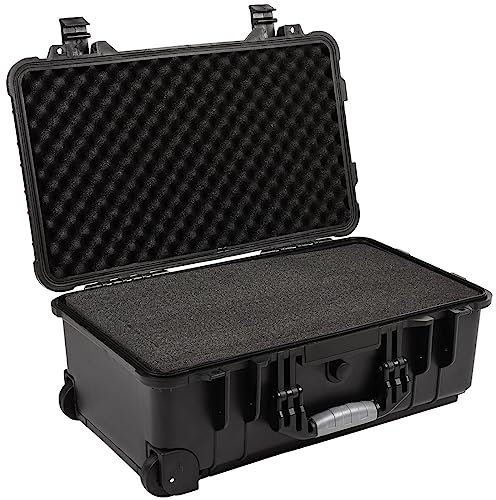 SEVICO Universalbox Kamera-Schutzkoffer robuste Schutzkoffer aus Kunststoff mit Schaumstoffpolsterung und Druckausgleichsventil - Ideal für Elektronik und Kameraausrüstung Outdoor-Fotokoffer