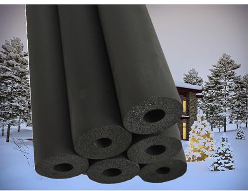 Außenrohrisolierung,Isolationsrohr,Rohrdämmung Flexibel,Frostschutz-Flammhemmendes,10-108Mm Id,Klimaanlage Isolationsrohr Isolierrohrhülse ( Größe : ID89mm X T20mm X L2m )