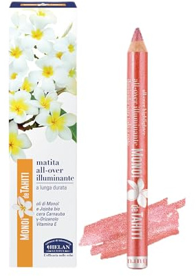 Helan Monoï de Tahiti - Illuminateur Visage Polyvalent comme Crayon Fard à Paupières Glitter Eye Light Dots et Blush Stick avec Vitamine E et Huile de Jojoba, Maquillage Longue Durée Effet Glow