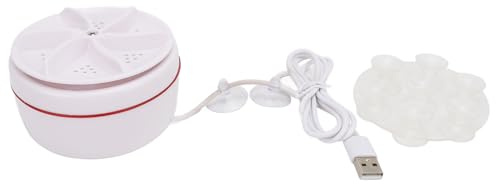 Mini Turbo Lavatrice Portatile, Mini Lavastoviglie Alimentata Tramite USB con Ventose, Lavatrice Turbo Ad Ultrasuoni per Piccoli Capi di Abbigliamento e Bucato, (Alimentato