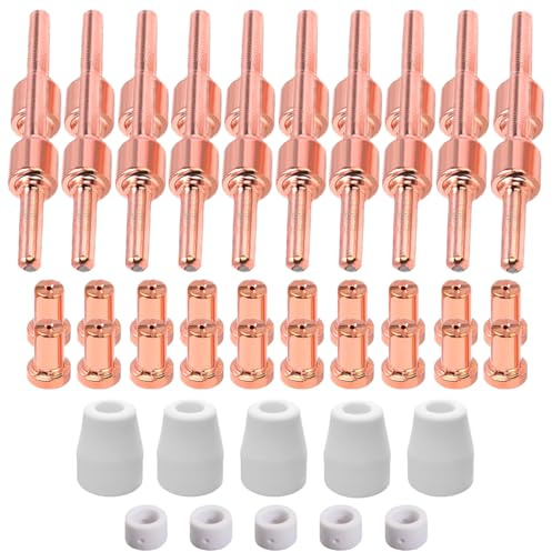 50 Stück PT31 Plasmaschneider Zubehör, Plasmaschneider Ersatzteile Verbrauchsmaterialien Passend für CUT-40 CUT-50D CT-312 (Erweitert)