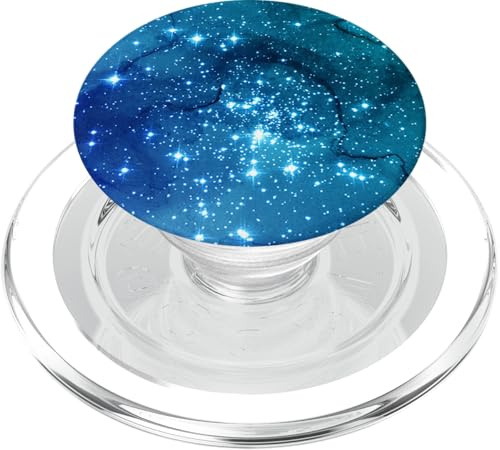Galaxy Raum in Blau Cyan Grün AEHP478 PopSockets PopGrip für MagSafe