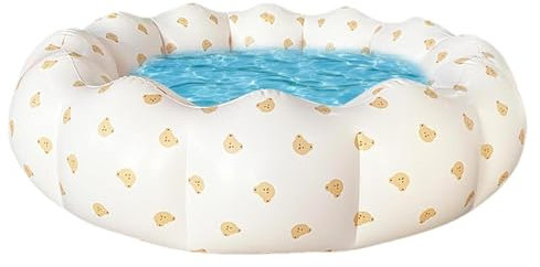 Piscina per piscina, piscina gonfiabile | Vasca da bagno pieghevole per piscina per bambini a forma di petalo - Vasca da bagno per giardino, nuoto al coperto ed esterno, Palla di mare e cane