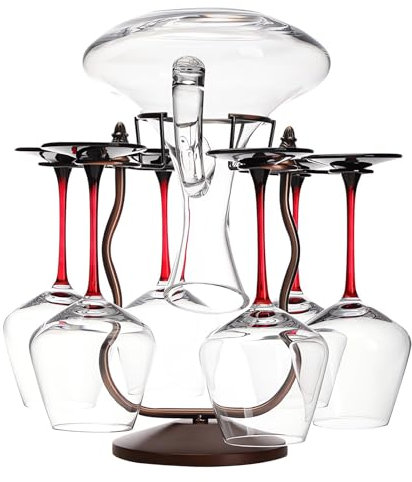 WBQYIPD Wine Rack, Freestanding Wine Glass Holder Countertop Stemware Shelf Drying Glassware Kitchen Bar Display Mug Organizer Storage Stand