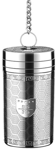 Infuseur à thé – Infuseur à thé en acier inoxydable | Infuseur à thé boule à thé, passoire à thé avec crochet de chaîne étendu, support de thé en vrac, diffuseur de thé avec chaîne, infuseur à thé