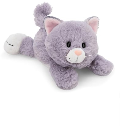 NICI Kuscheltier Katze 20cm - grau - Weiches NICI Plüschtier – niedliches Stofftier zum Kuscheln & Spielen – tolle Geschenkidee für Kinder & Erwachsene - 62143