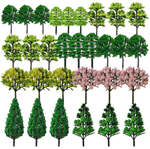 Xmart AlberoMisti Modellbau Miniatur-Züge Miniaturlandschaften Sandtische Bäume für Modellbau DIY 3-7 cm