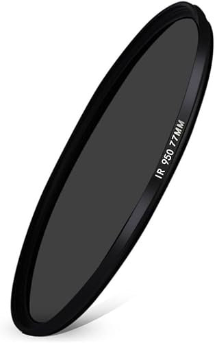 NVZPG AP Filtre Infrarouge 49mm-82mm, 680nm, 720nm, 760nm, 850nm, 950nm, for Photographie Artistique Amusante(72mm,720nm)