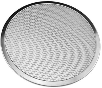 ZSREYFNB Piatti Pizza Teglia for Pizza in Alluminio da 6-14 Pollici Teglia for Cottura in Rete Metallica Teglia Antiaderente Strumenti for Pizza Fai da Te Piatti per Pizza(10inch)