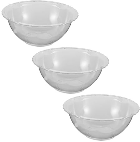 VALICLUD 3pezzi Lavabo Trasparente per Lavaggio del Viso Vasche per Viso Multifunzionale Piccole Vasche per Bucato Vasca per Shampoo Lavabo per Bagno Cucina