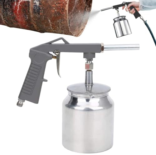 Sandblasting Device Portable Air Powered Heavy Duty | Media Blasting Device for Air Compressor for Refinishing Maintenance Woodworking Fabrication Industrial