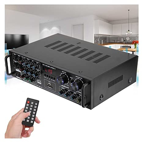 AV-6060BT. Home Amplificatore digitale Bluetooth 5.0 Audio Potenza audio 800W Amplificatore stereo Amplificatore for auto Karaoke Professional AMP Subwoofer