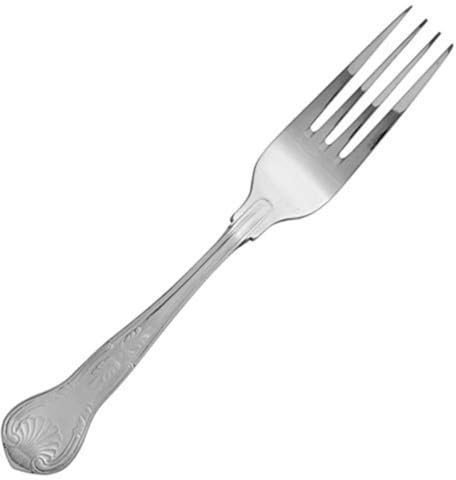 Utopia F00203-000000-B01012 Kings Table Fork - Pack of 12 - Traditional Cutlery, 18/0 Stainless Steel